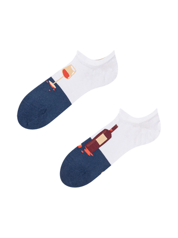 Socquettes rigolotes pour baskets Bouteille de vin
