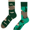 Chaussettes rigolotes Hippopotame nageant