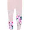 Collants rigolos pour enfants Licorne portant une écharpe