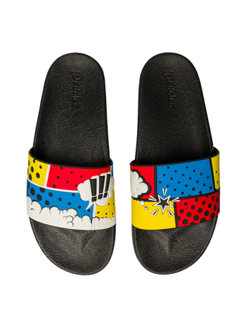 Sandales rigolotes Bandes dessinées colorées
