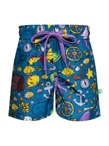 Short de bain rigolo pour garçons Vie de pirate