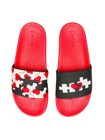 Sandales rigolotes Puzzle de cœur