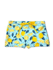 Short de bain élastique et rigolo pour enfants Citrons d'été