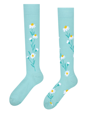 Mi-bas rigolos Camomile turquoise