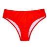 Culotte bikini taille moyenne rouge vif