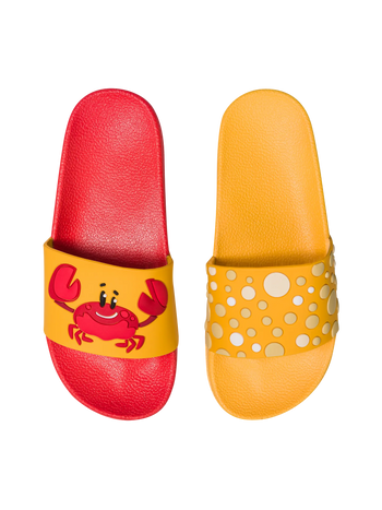 Sandales rigolotes pour enfants Crabe heureux