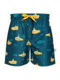 Short de bain rigolo pour garçons Sous-marin jaune