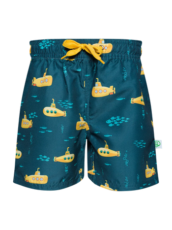 Short de bain rigolo pour garçons Sous-marin jaune