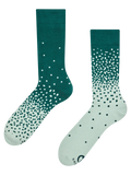 Chaussettes chaudes vert foncé et vert clair