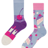 Chaussettes rigolotes en fibres de bambou Gâteau