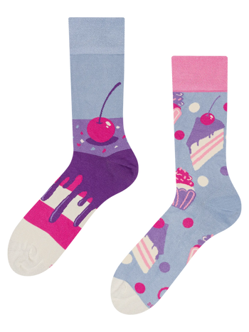 Chaussettes rigolotes en fibres de bambou Gâteau