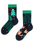 Chaussettes rigolotes pour enfants Renard roux