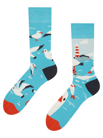 Chaussettes rigolotes Mouette