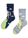 Chaussettes rigolotes pour enfants Chevalier courageux