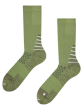 Chaussettes de randonnée mi-mollet vert foncé pour hommes