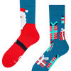 Chaussettes rigolotes Père Noël & cadeaux