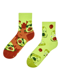 Chaussettes mi-mollet rigolotes Avocat pixélisé