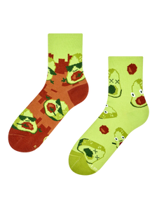 Chaussettes mi-mollet rigolotes Avocat pixélisé
