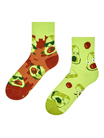 Chaussettes mi-mollet rigolotes Avocat pixélisé