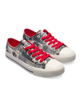 Chaussures en toile rigolotes Bande dessinée en noir et blanc