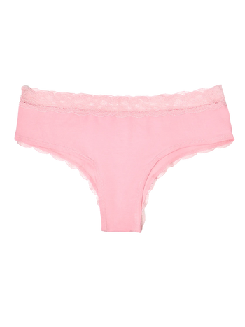Culotte en dentelle rose corail pour femmes