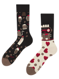 Chaussettes rigolotes Cafétéria
