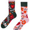 Chaussettes rigolotes Amour floral