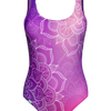 Maillot de bain une pièce rigolo Mandala violet