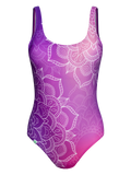 Maillot de bain une pièce rigolo Mandala violet