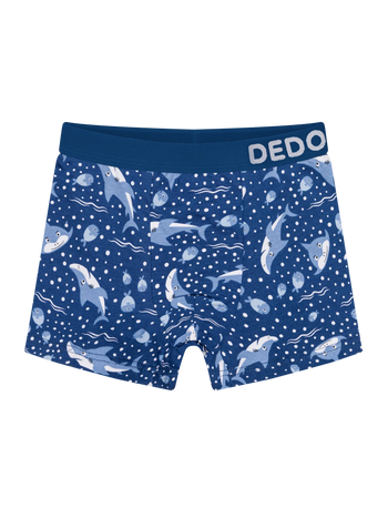 Boxer rigolo pour garçons Requin gris