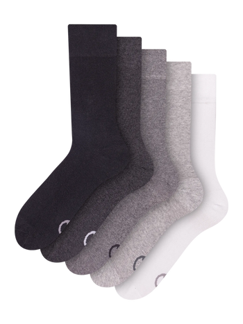 Lot de 5 paires de chaussettes Noires et blanches classiques