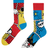 Chaussettes rigolotes Bandes dessinées colorées