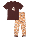 Pyjama rigolo pour hommes Café endormi