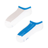 Chaussettes fonctionnelles grises et bleues pour baskets