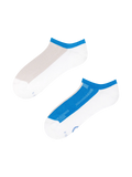 Chaussettes fonctionnelles grises et bleues pour baskets