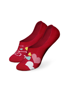 Chaussettes invisibles rigolotes Cœurs