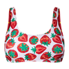 Haut de bikini de sport rigolo Fraises