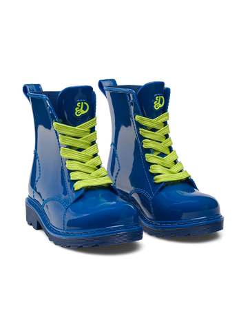 Bottes de pluie bleu océan rigolotes pour enfants