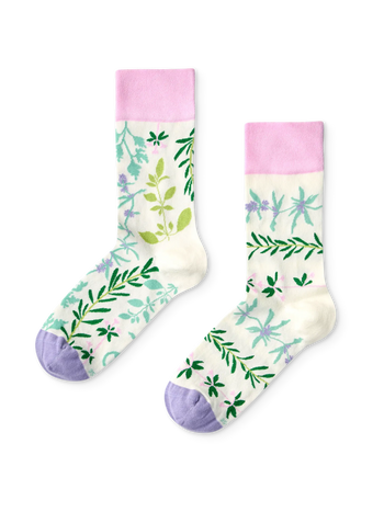 Chaussettes rigolotes Herbes de jardin