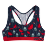 Bralette rigolote pour femmes Coccinelles et fleurs de pavot