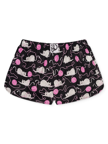 Caleçon rigolo pour femmes Chat et balle