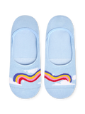 Chaussettes invisibles rigolotes Arc-en-ciel