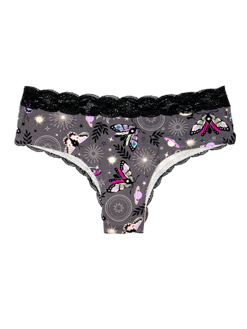 Culotte en dentelle pour femmes Papillons de nuit