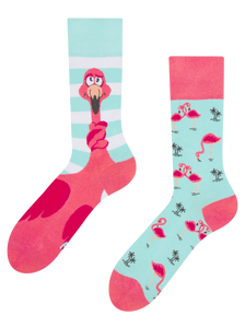 Chaussettes rigolotes Flamant enchevêtré