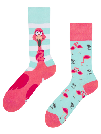Chaussettes rigolotes Flamant enchevêtré