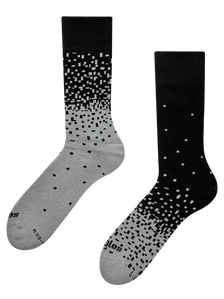 Chaussettes chaudes noir et gris