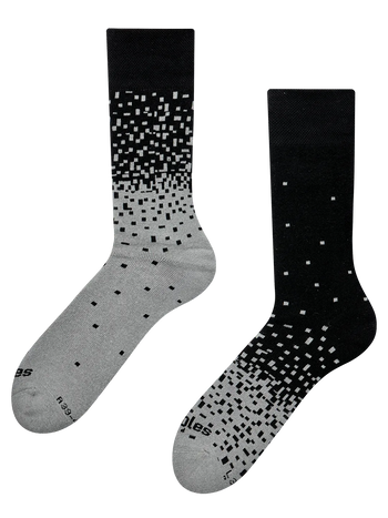 Chaussettes chaudes noir et gris
