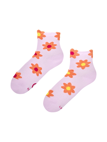 Chaussettes cutecore Jardin violet