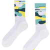 Chaussettes fonctionnelles rigolotes Camouflage vert citron