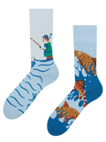 Chaussettes rigolotes Pêche